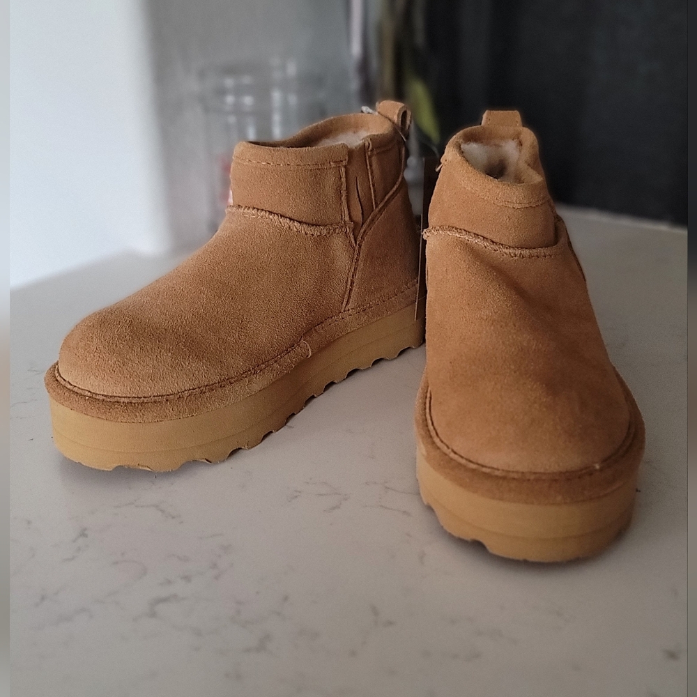 BearPaw Beige Suede Footwear